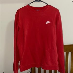 Nike Red Crewneck